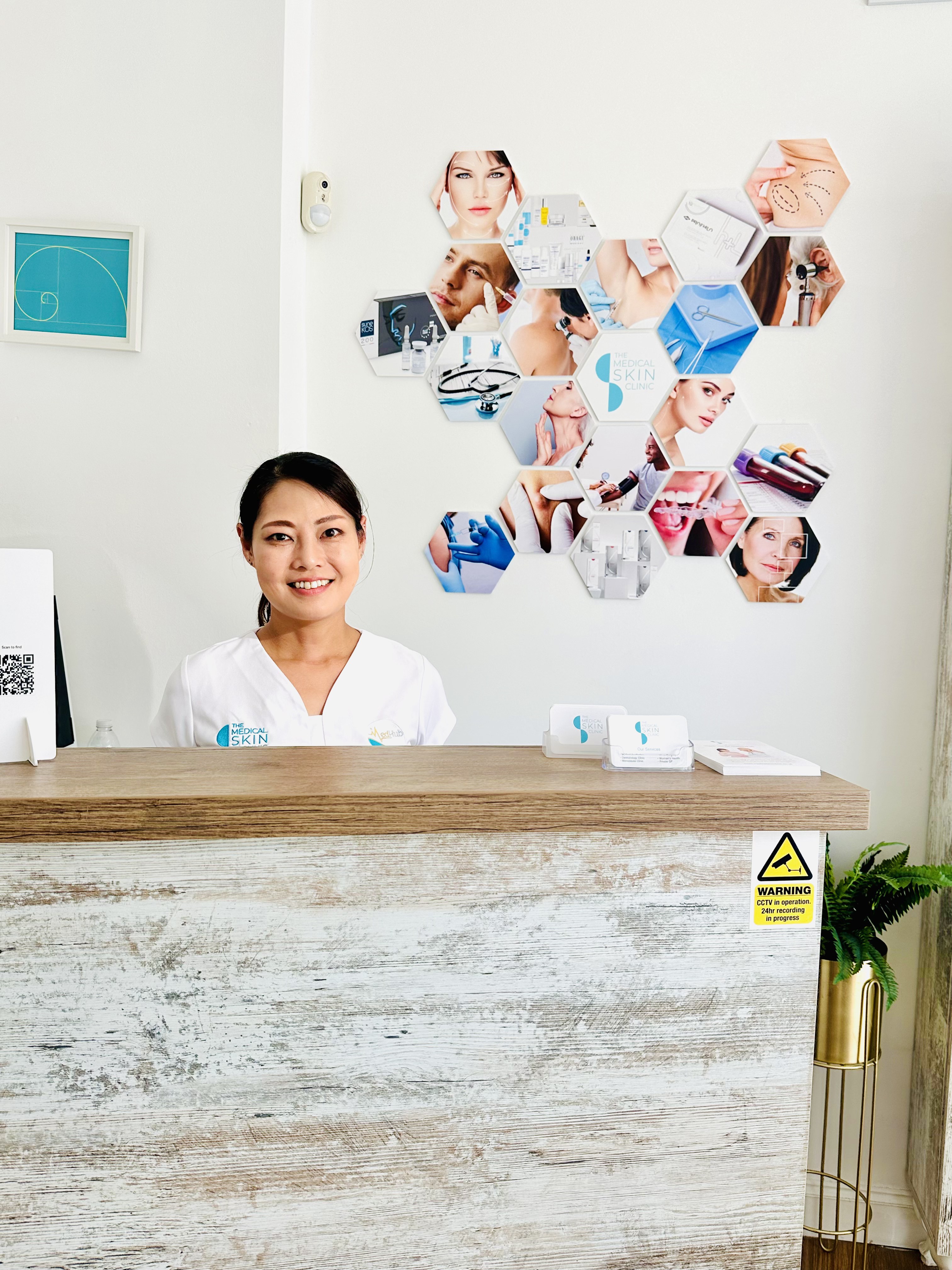 Natsumi Rossall at the reception of The Medical Skin Clinic, Newmarket